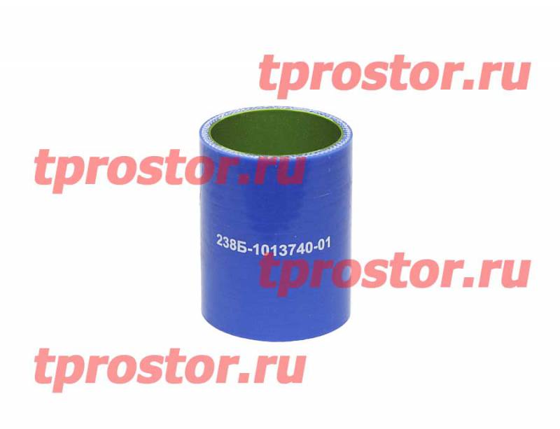 238Б-1013740-01С Патрубок соединительный,синий силикон (d55*80)
