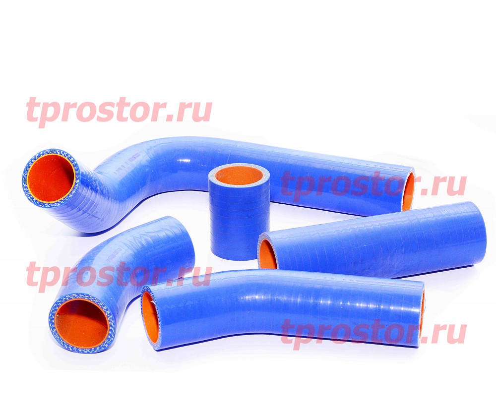 33021-1303000 Комплект патрубков радиатора ГАЗель-33021 (дв.402) (синий-силикон,из 5 шт)