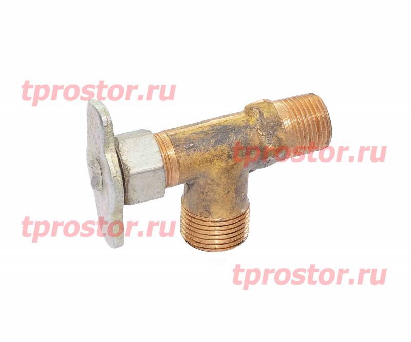 375-1015174 Кран проходной на топливный бачок (ПЖД-30) АЗ УРАЛ