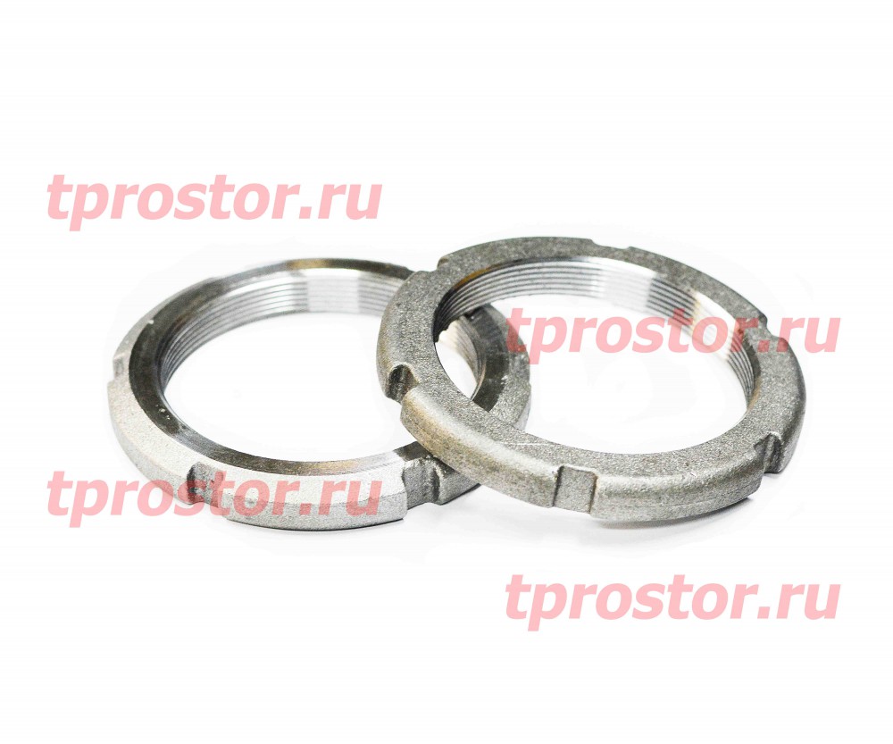 375-1802258-Т Гайка подшипника дифференциала раздаточной коробки (ТЕХПРОСТОР)