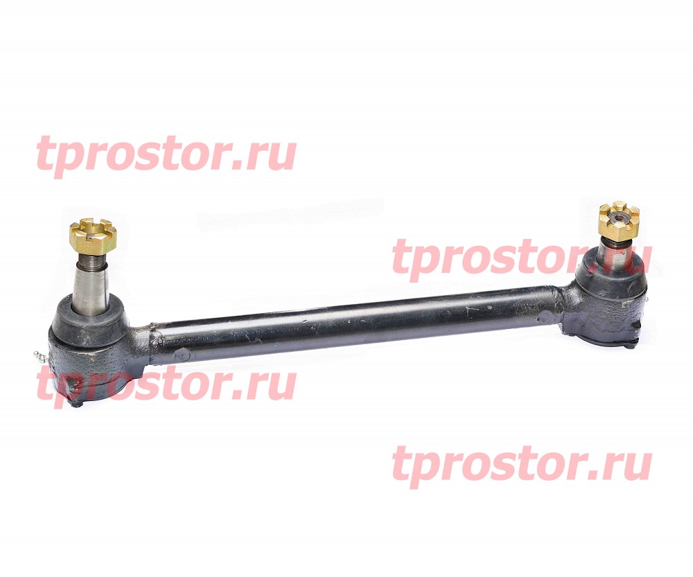 375-2919006-05 Штанга реактивная верхняя в сборе пыльник+гайка ,с пальцем РМШ (М30*1,5)