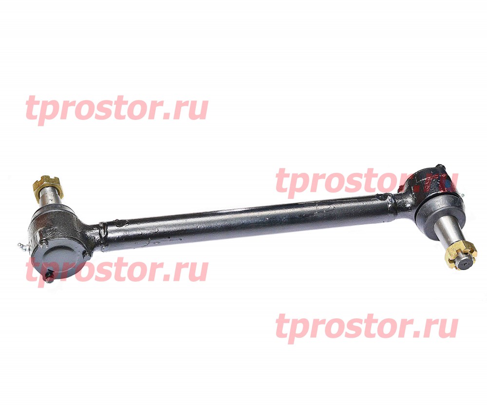 375-2919006-05 Штанга реактивная верхняя в сборе пыльник+гайка ,с пальцем РМШ (М30*1,5)