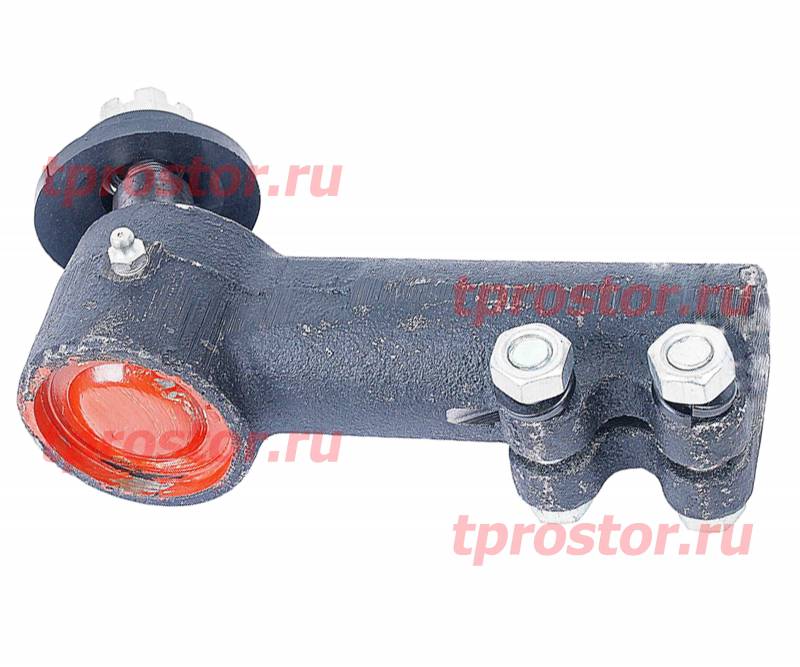 375-3003057-10 Наконечник тяги рулевой трапеции левый (круглый пыльник) (усиленный палец) ,АЗ УРАЛ
