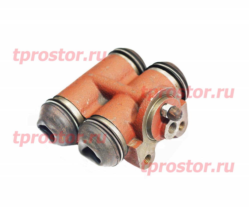 375-3501030-Т Цилиндр колесный в сборе (корпус красный) (ТЕФЛЕКС,черный пыльник) ТЕХПРОСТОР