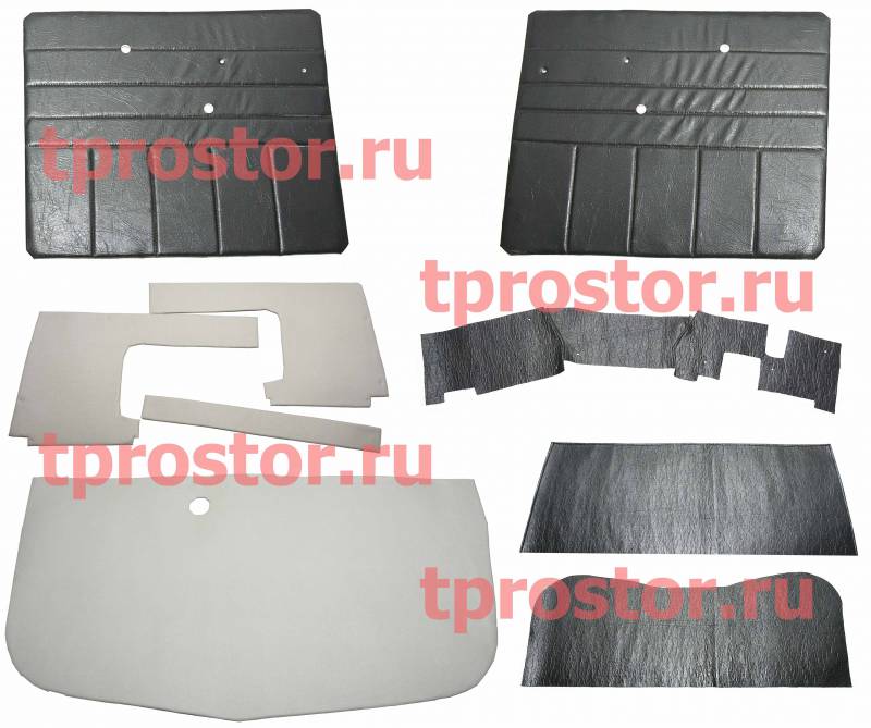 375ДЯ-5000100 Комплект обивки кабины,УРАЛ(обивка задка,крыши,дверей,утепл.-под сиденье,задка,передка)