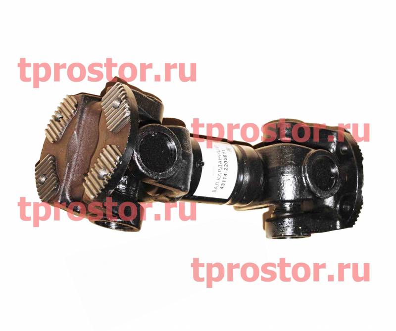 43114-2202011-К Вал карданный промежуточный (нового образца с торцевыми шлицами,4 отв.) КИТАЙ