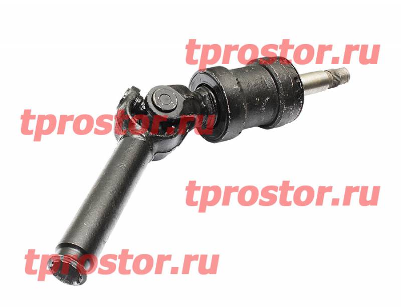 4320Я-3402073-10 Вал рулевого управления без 35-го шарнира (Крепление хомутами)