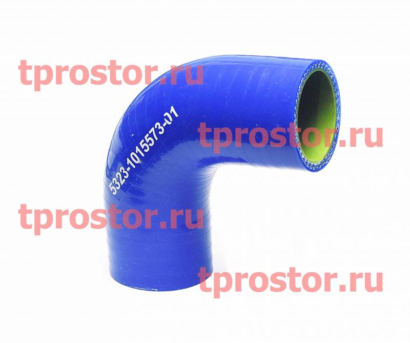 5323-1015573-01С Патрубок угловой вентиляции картера двигателя,d32*L65/65 (синий силикон)