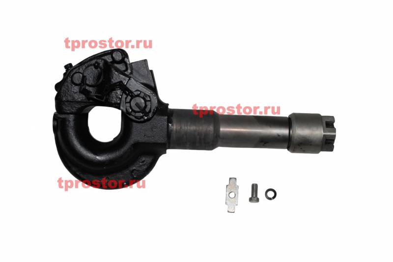 5323-2707212-01 Крюк буксирного прибора в сборе с пластиной и гайкой (АЗ УРАЛ)