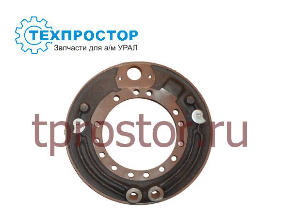 55571Х-3501012-10 Щит рабочего тормоза под однополосный цилиндр (без АБС) АЗ УРАЛ