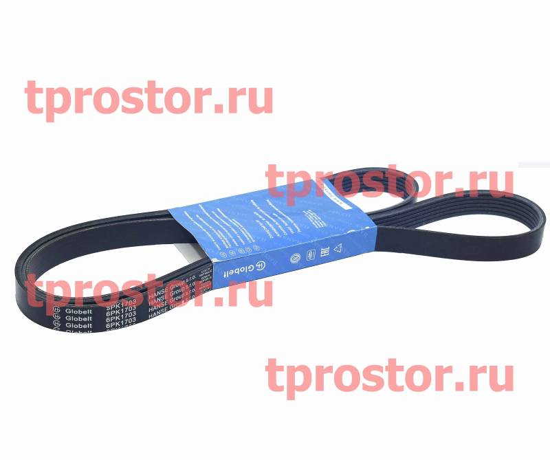 6РК-1703 Ремень привода вентилятора (6-ти ручейковый) HANSE
