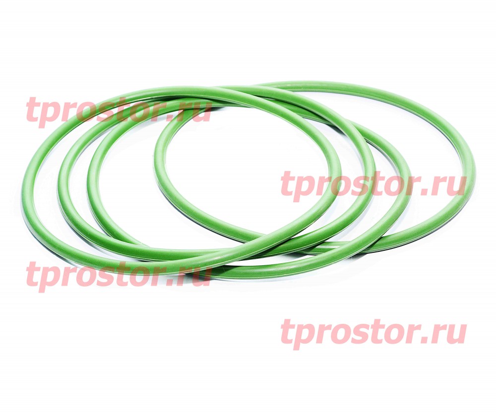 740-1002024 Кольцо уплотнительное под гильзу К_А_М_А_3 (зеленое-широкое)