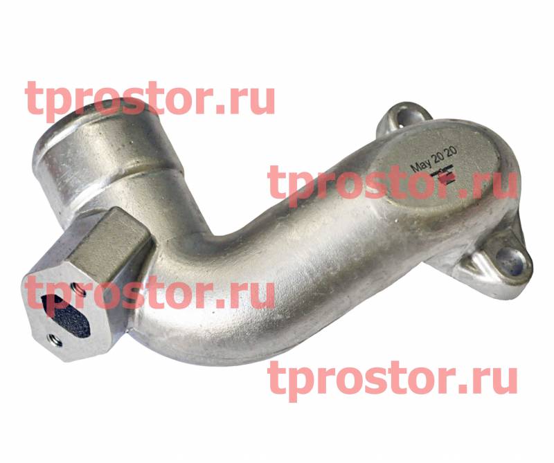 7601-1013734 Патрубок на теплообменник капотный (задний) (2 отверстия) (ан.7601-1013732)