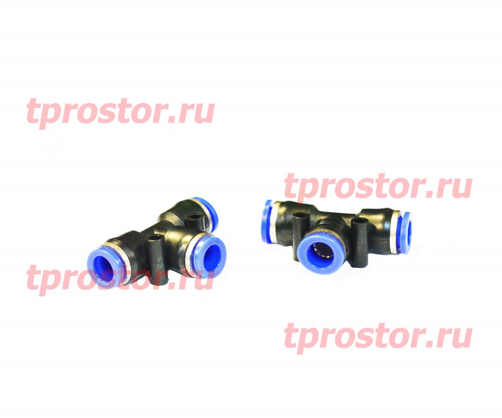 БАК 90310 Фитинг соеденительный тройник ПЛАСТИК (10 мм) БелАвтоКомплект