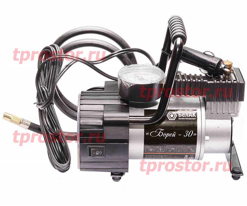 БАК 99154 Компрессор для накачки шин Борей-30 (12V 35 л/мин) БелАвтоКомплект